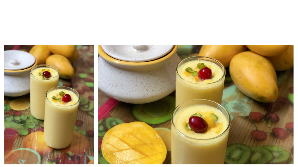 Mango Lassi (Mango Yogurt Smoothie)  | Summer Refreshing Drink | King Of Fruits – Mango